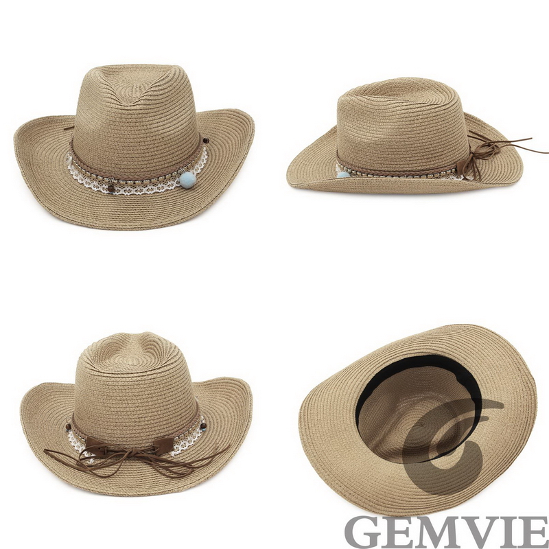 GEMVIE 4 Kleuren Retro Outdoor - Cowboy Hat Straw recensie en prijs