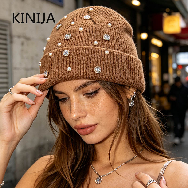 Winter gebreide beanie muts me - Beanie Cuffed Knit recensie en prijs