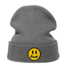 Nieuwe geborduurde gebreide be - Beanie Cuffed Knit recensie en prijs