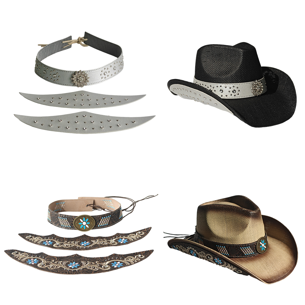 Cowboyhoed Driedelige set Acce - Cowboy Hat Straw recensie en prijs