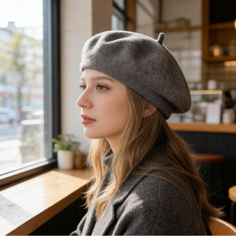 Klassieke wollen baret voor da - Beret French Wool recensie en prijs