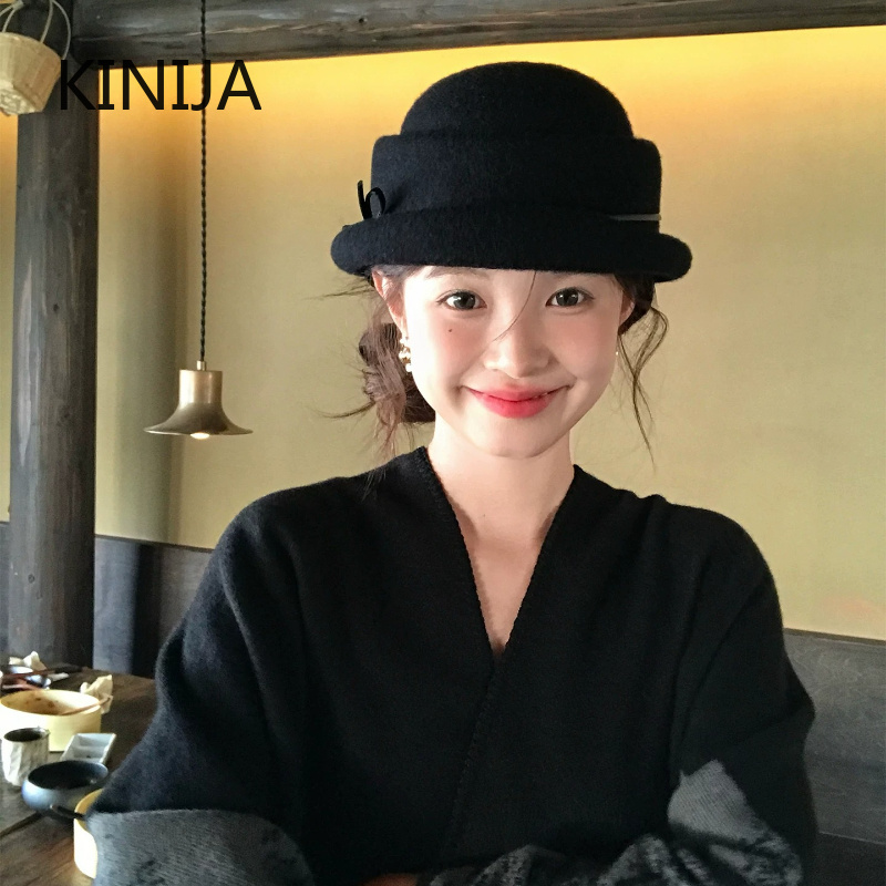 Hepburn-stijl wollen hoed, bar - Beret French Wool recensie en prijs